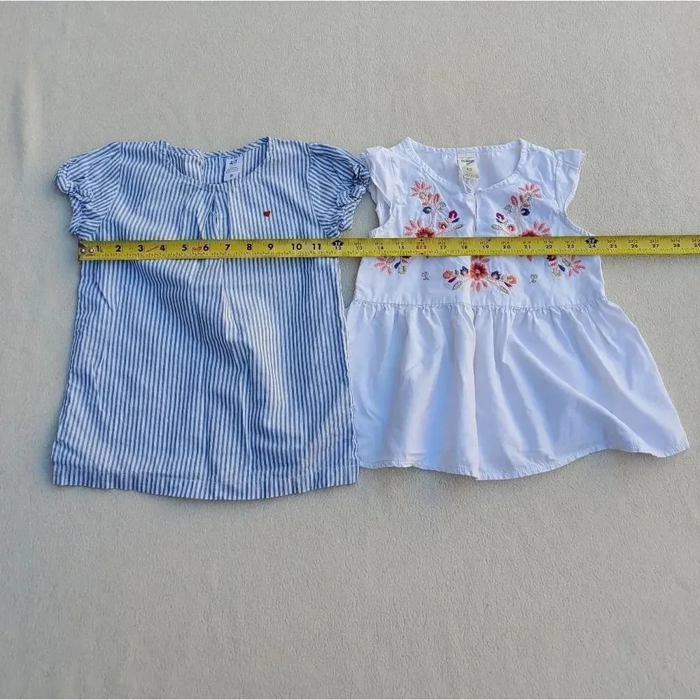Girls 2 tops and skirt bundle Size 4-5